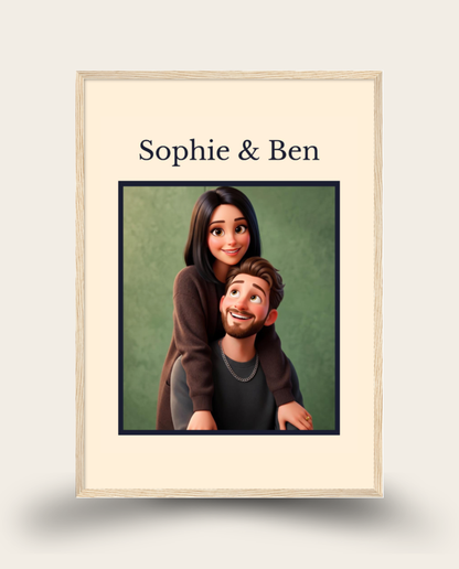 Memotale Wall Art - Light Wood Frame
