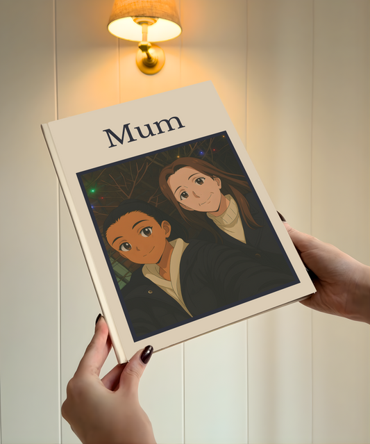 Product photo of a fully personalised illustrated book for Mothers