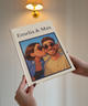 Product photo of a fully personalised illustrated story book for couples
